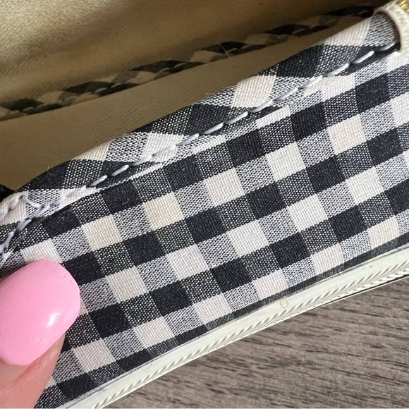 Keds Kate Spade Collab Black and White Gingham Slip-On Sneakers 7.5 - Picture 5 of 9